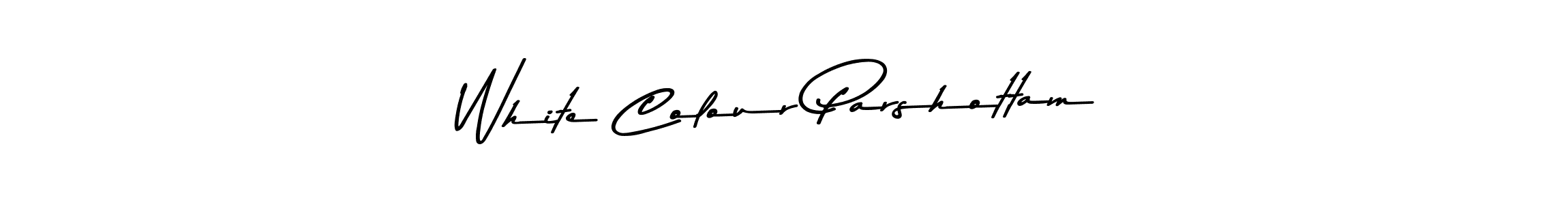 How to make White Colour Parshottam signature? Asem Kandis PERSONAL USE is a professional autograph style. Create handwritten signature for White Colour Parshottam name. White Colour Parshottam signature style 9 images and pictures png