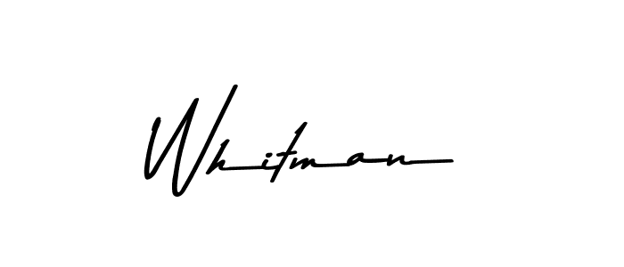 How to make Whitman name signature. Use Asem Kandis PERSONAL USE style for creating short signs online. This is the latest handwritten sign. Whitman signature style 9 images and pictures png