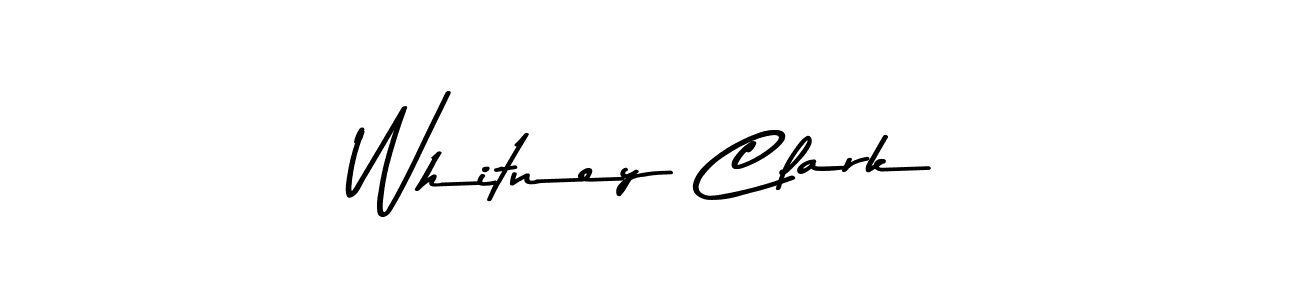 Make a beautiful signature design for name Whitney Clark. With this signature (Asem Kandis PERSONAL USE) style, you can create a handwritten signature for free. Whitney Clark signature style 9 images and pictures png
