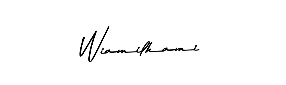 You should practise on your own different ways (Asem Kandis PERSONAL USE) to write your name (Wiamilhami) in signature. don't let someone else do it for you. Wiamilhami signature style 9 images and pictures png