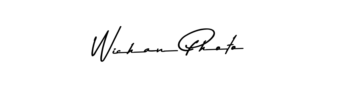 The best way (Asem Kandis PERSONAL USE) to make a short signature is to pick only two or three words in your name. The name Wichan Photo include a total of six letters. For converting this name. Wichan Photo signature style 9 images and pictures png