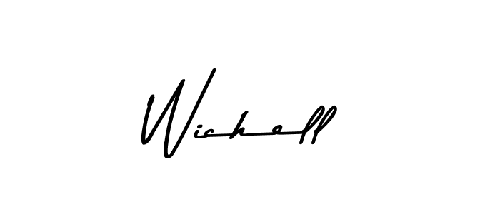 Use a signature maker to create a handwritten signature online. With this signature software, you can design (Asem Kandis PERSONAL USE) your own signature for name Wichell. Wichell signature style 9 images and pictures png