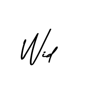 How to make Wid signature? Asem Kandis PERSONAL USE is a professional autograph style. Create handwritten signature for Wid name. Wid signature style 9 images and pictures png