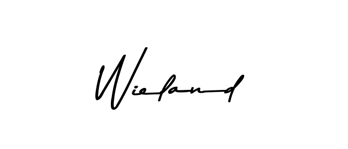 Design your own signature with our free online signature maker. With this signature software, you can create a handwritten (Asem Kandis PERSONAL USE) signature for name Wieland. Wieland signature style 9 images and pictures png