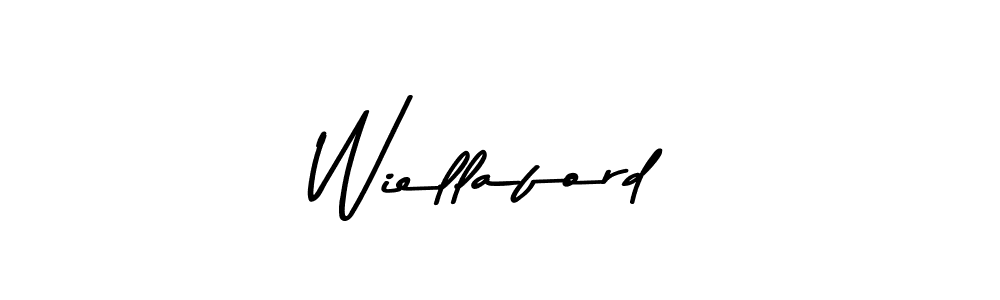 Make a beautiful signature design for name Wiellaford. With this signature (Asem Kandis PERSONAL USE) style, you can create a handwritten signature for free. Wiellaford signature style 9 images and pictures png