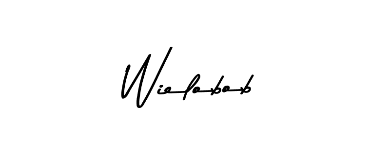 How to make Wielobob name signature. Use Asem Kandis PERSONAL USE style for creating short signs online. This is the latest handwritten sign. Wielobob signature style 9 images and pictures png