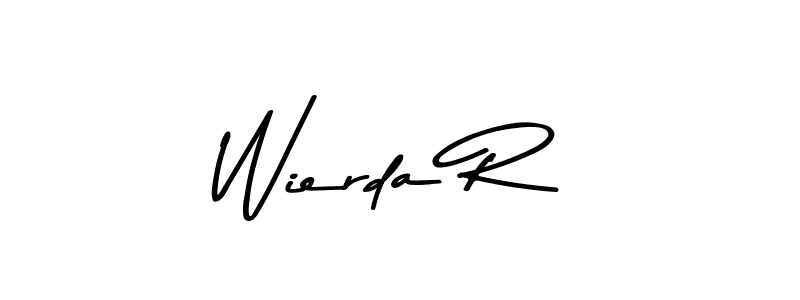 if you are searching for the best signature style for your name Wierda R. so please give up your signature search. here we have designed multiple signature styles  using Asem Kandis PERSONAL USE. Wierda R signature style 9 images and pictures png