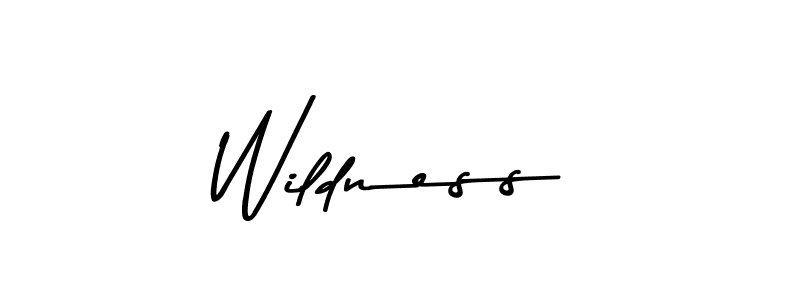 Use a signature maker to create a handwritten signature online. With this signature software, you can design (Asem Kandis PERSONAL USE) your own signature for name Wildness. Wildness signature style 9 images and pictures png