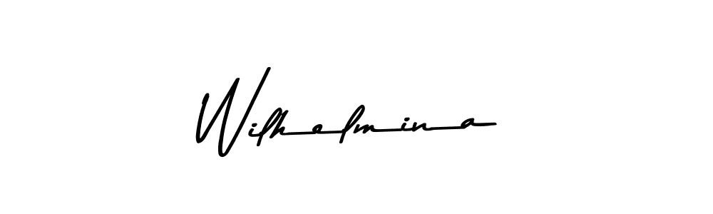 Design your own signature with our free online signature maker. With this signature software, you can create a handwritten (Asem Kandis PERSONAL USE) signature for name Wilhelmina. Wilhelmina signature style 9 images and pictures png