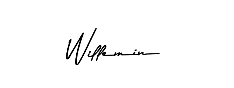 Design your own signature with our free online signature maker. With this signature software, you can create a handwritten (Asem Kandis PERSONAL USE) signature for name Willemin. Willemin signature style 9 images and pictures png