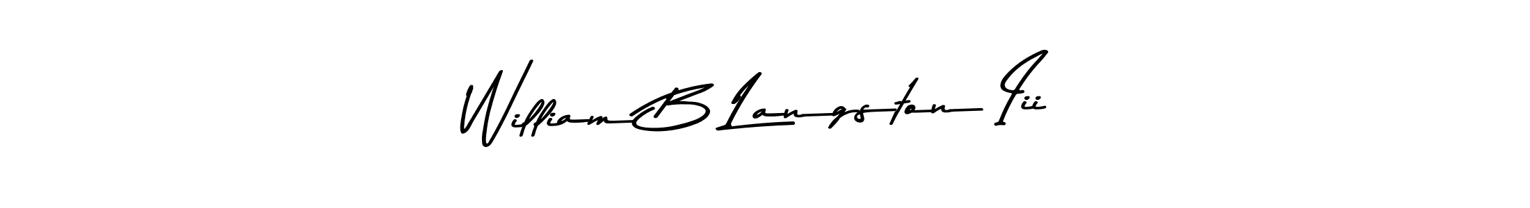 if you are searching for the best signature style for your name William B Langston Iii. so please give up your signature search. here we have designed multiple signature styles  using Asem Kandis PERSONAL USE. William B Langston Iii signature style 9 images and pictures png