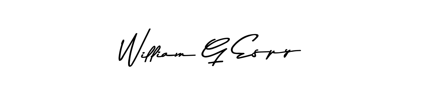 How to make William G Espy signature? Asem Kandis PERSONAL USE is a professional autograph style. Create handwritten signature for William G Espy name. William G Espy signature style 9 images and pictures png