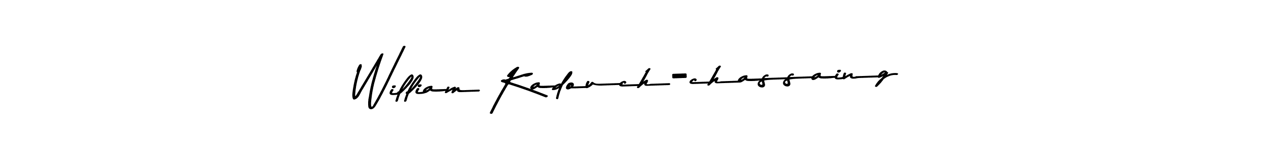 Design your own signature with our free online signature maker. With this signature software, you can create a handwritten (Asem Kandis PERSONAL USE) signature for name William Kadouch-chassaing. William Kadouch-chassaing signature style 9 images and pictures png