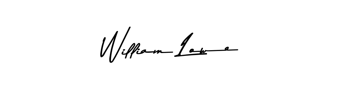 Design your own signature with our free online signature maker. With this signature software, you can create a handwritten (Asem Kandis PERSONAL USE) signature for name William Lowe. William Lowe signature style 9 images and pictures png