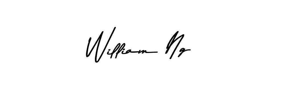 Create a beautiful signature design for name William Ng. With this signature (Asem Kandis PERSONAL USE) fonts, you can make a handwritten signature for free. William Ng signature style 9 images and pictures png
