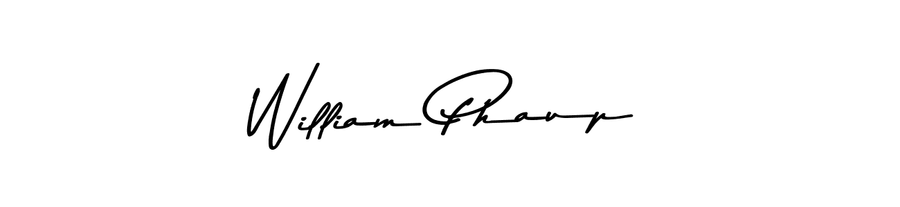 Create a beautiful signature design for name William Phaup. With this signature (Asem Kandis PERSONAL USE) fonts, you can make a handwritten signature for free. William Phaup signature style 9 images and pictures png