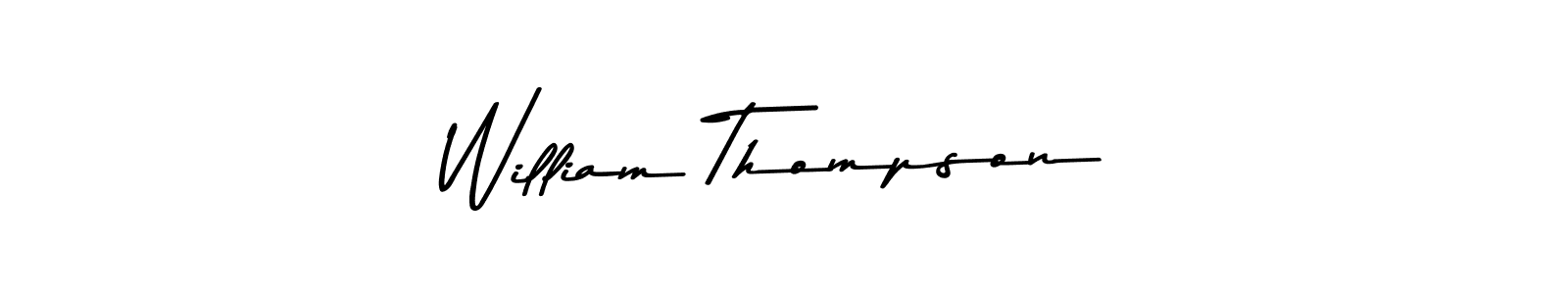 Design your own signature with our free online signature maker. With this signature software, you can create a handwritten (Asem Kandis PERSONAL USE) signature for name William Thompson. William Thompson signature style 9 images and pictures png
