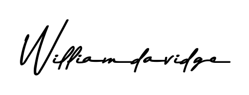 The Asem Kandis PERSONAL USE typeface gives name Williamdavidge a refined look. Suitable for certificates, diplomas, and official verification. Williamdavidge signature style 9 images and pictures png