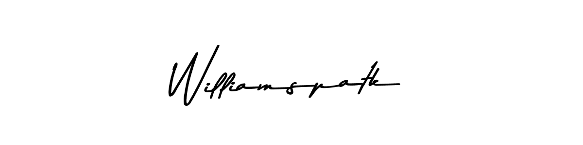 It looks lik you need a new signature style for name Williamspatk. Design unique handwritten (Asem Kandis PERSONAL USE) signature with our free signature maker in just a few clicks. Williamspatk signature style 9 images and pictures png