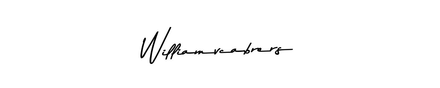 Design your own signature with our free online signature maker. With this signature software, you can create a handwritten (Asem Kandis PERSONAL USE) signature for name Williamvcabrers. Williamvcabrers signature style 9 images and pictures png