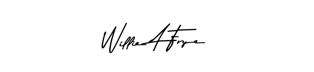 Also You can easily find your signature by using the search form. We will create Willie A Frye name handwritten signature images for you free of cost using Asem Kandis PERSONAL USE sign style. Willie A Frye signature style 9 images and pictures png