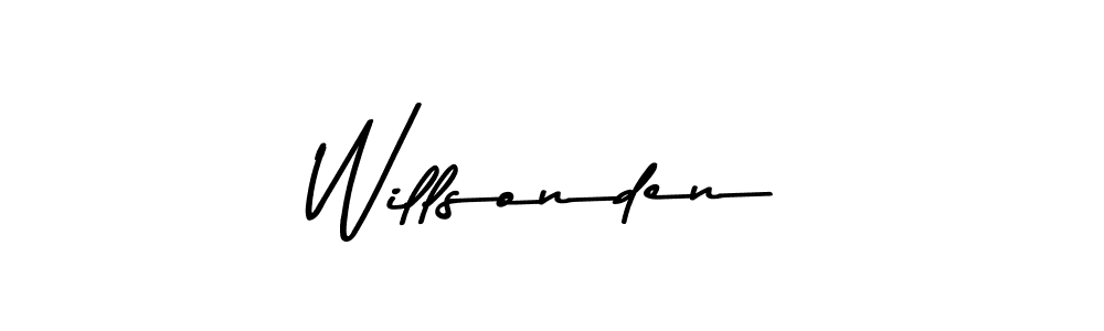 You should practise on your own different ways (Asem Kandis PERSONAL USE) to write your name (Willsonden) in signature. don't let someone else do it for you. Willsonden signature style 9 images and pictures png