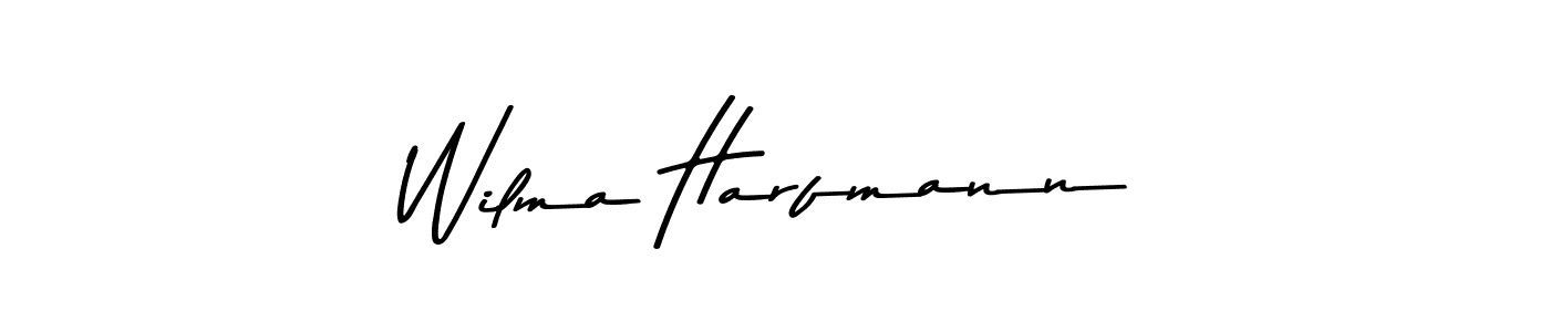 The best way (Asem Kandis PERSONAL USE) to make a short signature is to pick only two or three words in your name. The name Wilma Harfmann include a total of six letters. For converting this name. Wilma Harfmann signature style 9 images and pictures png