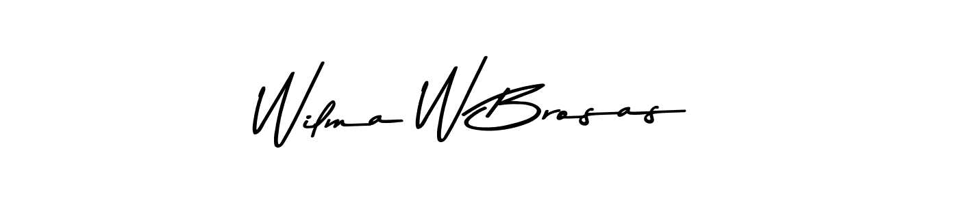 How to Draw Wilma W Brosas signature style? Asem Kandis PERSONAL USE is a latest design signature styles for name Wilma W Brosas. Wilma W Brosas signature style 9 images and pictures png