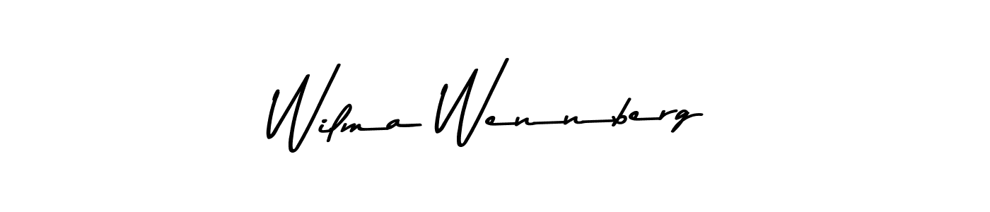 Create a beautiful signature design for name Wilma Wennberg. With this signature (Asem Kandis PERSONAL USE) fonts, you can make a handwritten signature for free. Wilma Wennberg signature style 9 images and pictures png