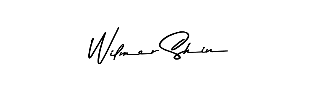 How to make Wilmer Shin name signature. Use Asem Kandis PERSONAL USE style for creating short signs online. This is the latest handwritten sign. Wilmer Shin signature style 9 images and pictures png