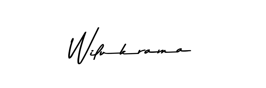 How to make Wilukrama signature? Asem Kandis PERSONAL USE is a professional autograph style. Create handwritten signature for Wilukrama name. Wilukrama signature style 9 images and pictures png