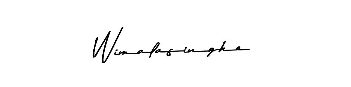 You should practise on your own different ways (Asem Kandis PERSONAL USE) to write your name (Wimalasinghe) in signature. don't let someone else do it for you. Wimalasinghe signature style 9 images and pictures png
