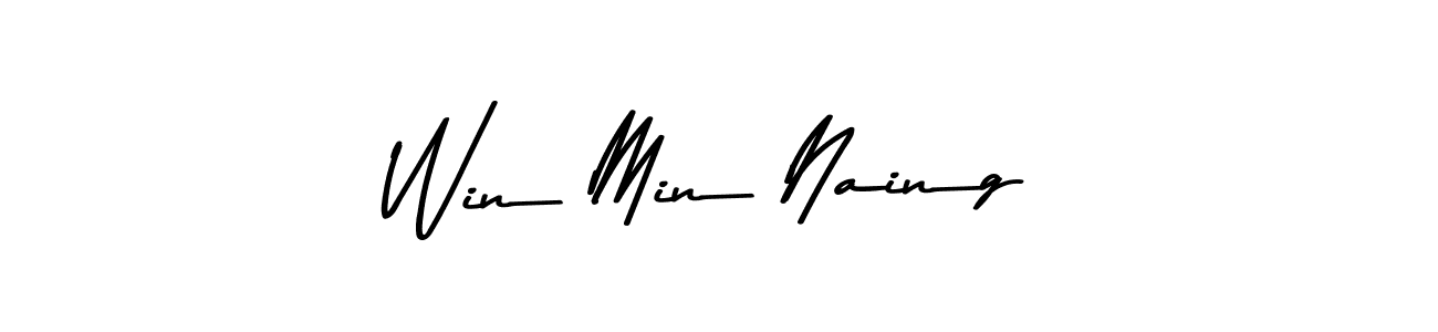 The best way (Asem Kandis PERSONAL USE) to make a short signature is to pick only two or three words in your name. The name Win Min Naing include a total of six letters. For converting this name. Win Min Naing signature style 9 images and pictures png