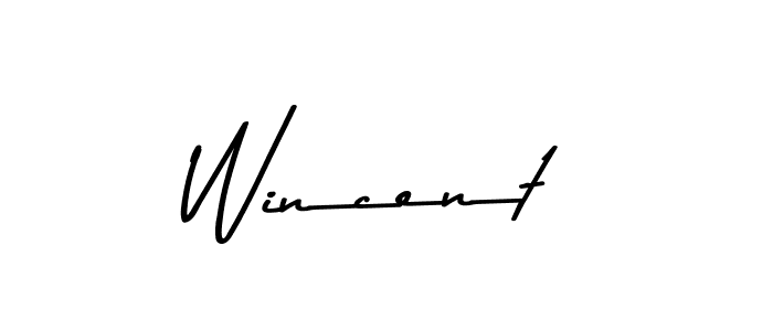 if you are searching for the best signature style for your name Wincent. so please give up your signature search. here we have designed multiple signature styles  using Asem Kandis PERSONAL USE. Wincent signature style 9 images and pictures png