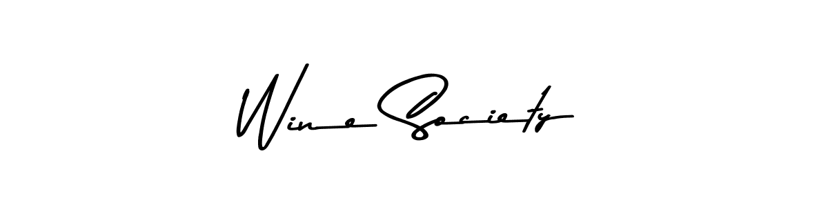 Create a beautiful signature design for name Wine Society. With this signature (Asem Kandis PERSONAL USE) fonts, you can make a handwritten signature for free. Wine Society signature style 9 images and pictures png
