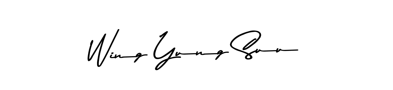 Design your own signature with our free online signature maker. With this signature software, you can create a handwritten (Asem Kandis PERSONAL USE) signature for name Wing Yung Suu. Wing Yung Suu signature style 9 images and pictures png