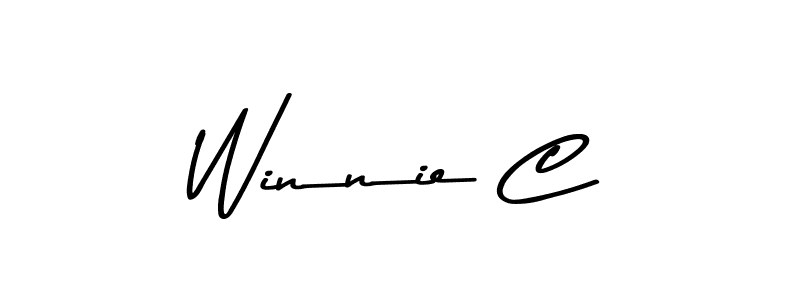 Also You can easily find your signature by using the search form. We will create Winnie C name handwritten signature images for you free of cost using Asem Kandis PERSONAL USE sign style. Winnie C signature style 9 images and pictures png