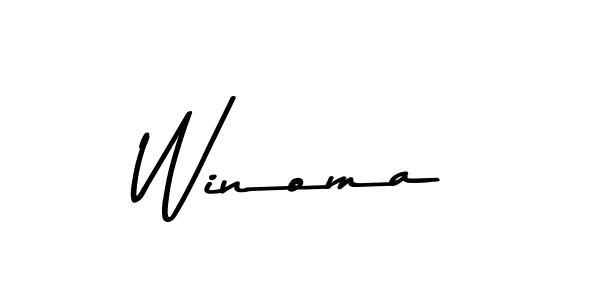 Also we have Winoma name is the best signature style. Create professional handwritten signature collection using Asem Kandis PERSONAL USE autograph style. Winoma signature style 9 images and pictures png