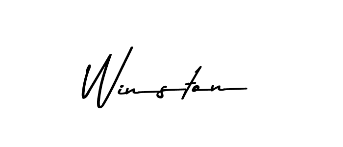 Winston stylish signature style. Best Handwritten Sign (Asem Kandis PERSONAL USE) for my name. Handwritten Signature Collection Ideas for my name Winston. Winston signature style 9 images and pictures png