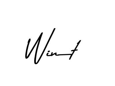 You should practise on your own different ways (Asem Kandis PERSONAL USE) to write your name (Wint) in signature. don't let someone else do it for you. Wint signature style 9 images and pictures png