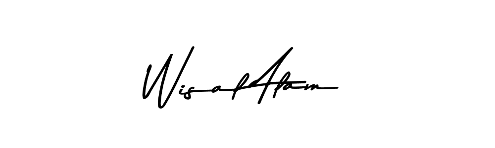 The best way (Asem Kandis PERSONAL USE) to make a short signature is to pick only two or three words in your name. The name Wisal Alam include a total of six letters. For converting this name. Wisal Alam signature style 9 images and pictures png