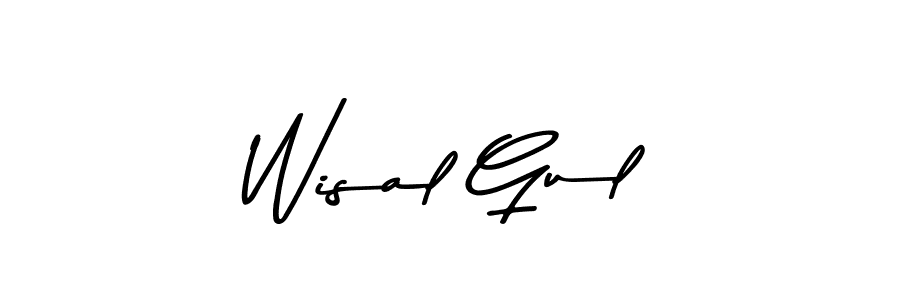 Make a beautiful signature design for name Wisal Gul. Use this online signature maker to create a handwritten signature for free. Wisal Gul signature style 9 images and pictures png