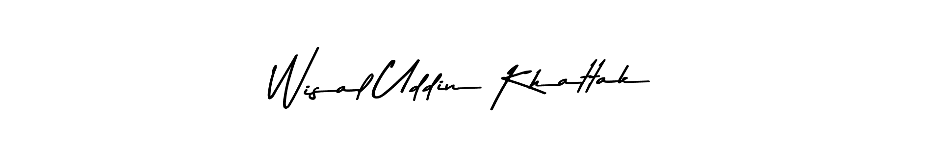 Use a signature maker to create a handwritten signature online. With this signature software, you can design (Asem Kandis PERSONAL USE) your own signature for name Wisal Uddin Khattak. Wisal Uddin Khattak signature style 9 images and pictures png