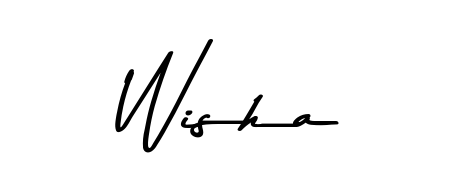 The Asem Kandis PERSONAL USE font transforms the name Wisha into an executive sign with sharp precision and distinguished character. Wisha signature style 9 images and pictures png