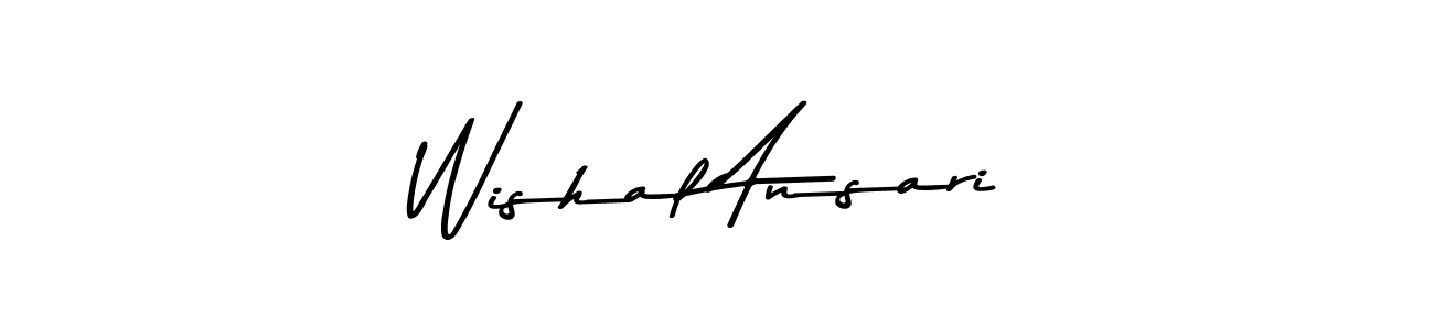Similarly Asem Kandis PERSONAL USE is the best handwritten signature design. Signature creator online .You can use it as an online autograph creator for name Wishal Ansari. Wishal Ansari signature style 9 images and pictures png