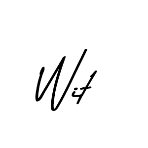 Wit stylish signature style. Best Handwritten Sign (Asem Kandis PERSONAL USE) for my name. Handwritten Signature Collection Ideas for my name Wit. Wit signature style 9 images and pictures png