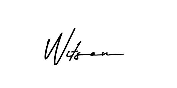 Use a signature maker to create a handwritten signature online. With this signature software, you can design (Asem Kandis PERSONAL USE) your own signature for name Witson. Witson signature style 9 images and pictures png