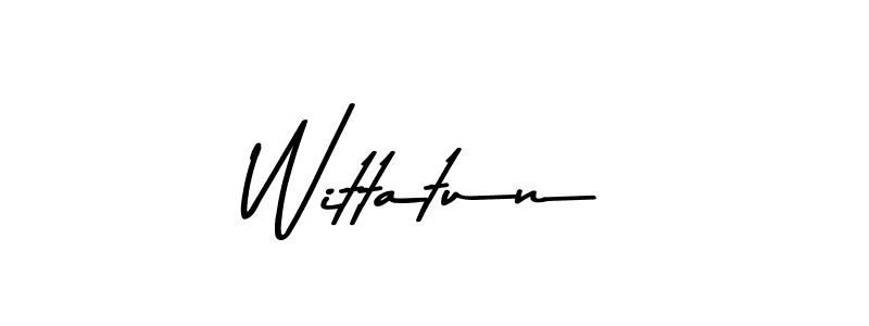 You should practise on your own different ways (Asem Kandis PERSONAL USE) to write your name (Wittatun) in signature. don't let someone else do it for you. Wittatun signature style 9 images and pictures png