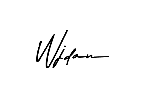 Use a signature maker to create a handwritten signature online. With this signature software, you can design (Asem Kandis PERSONAL USE) your own signature for name Wjdan. Wjdan signature style 9 images and pictures png