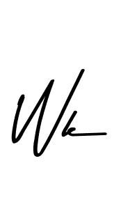 Use a signature maker to create a handwritten signature online. With this signature software, you can design (Asem Kandis PERSONAL USE) your own signature for name Wk. Wk signature style 9 images and pictures png